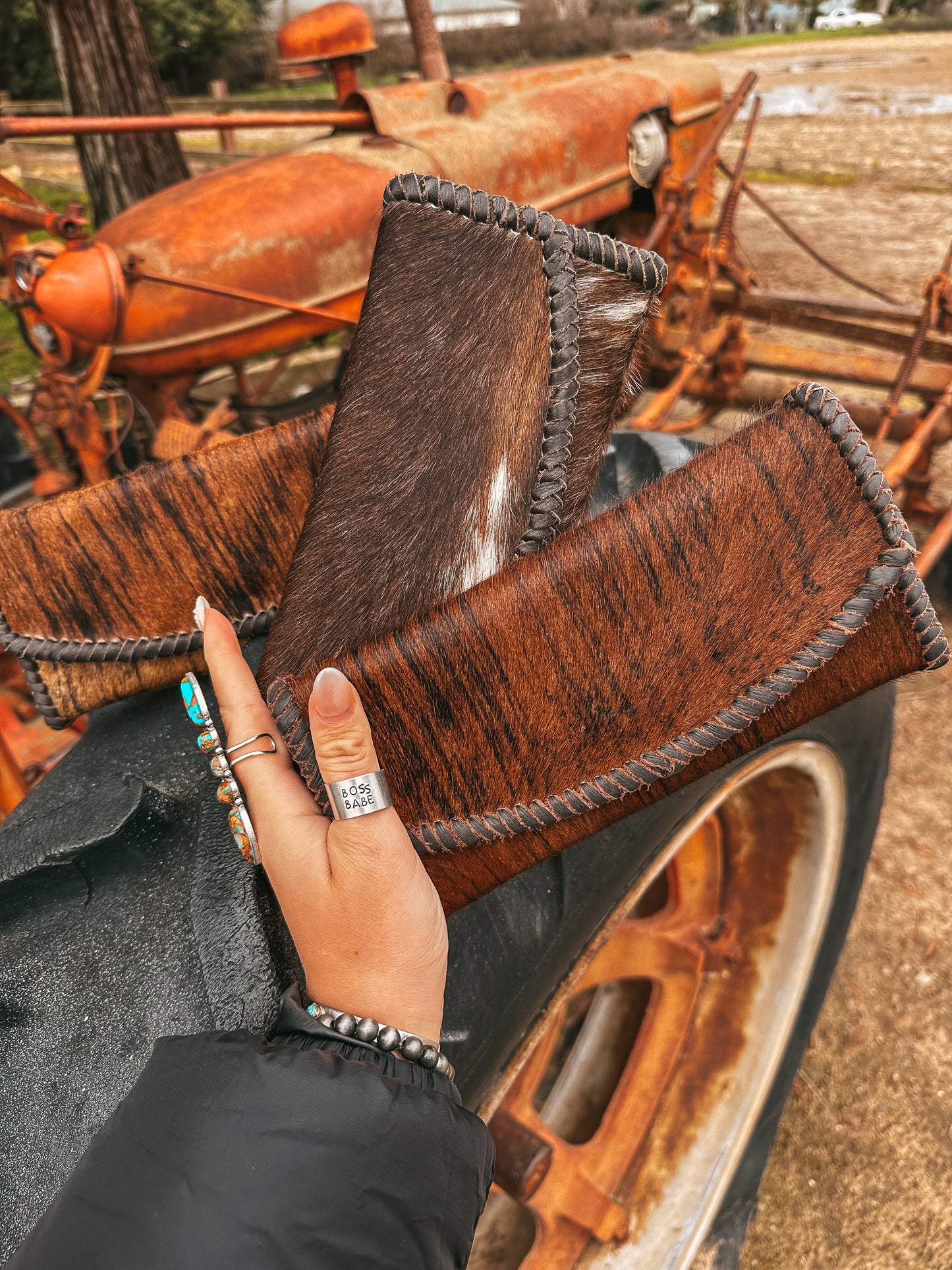 The Hazy Elva Wallet (Brown Leather) a Haute Southern Hyde By Beth Marie Exclusive