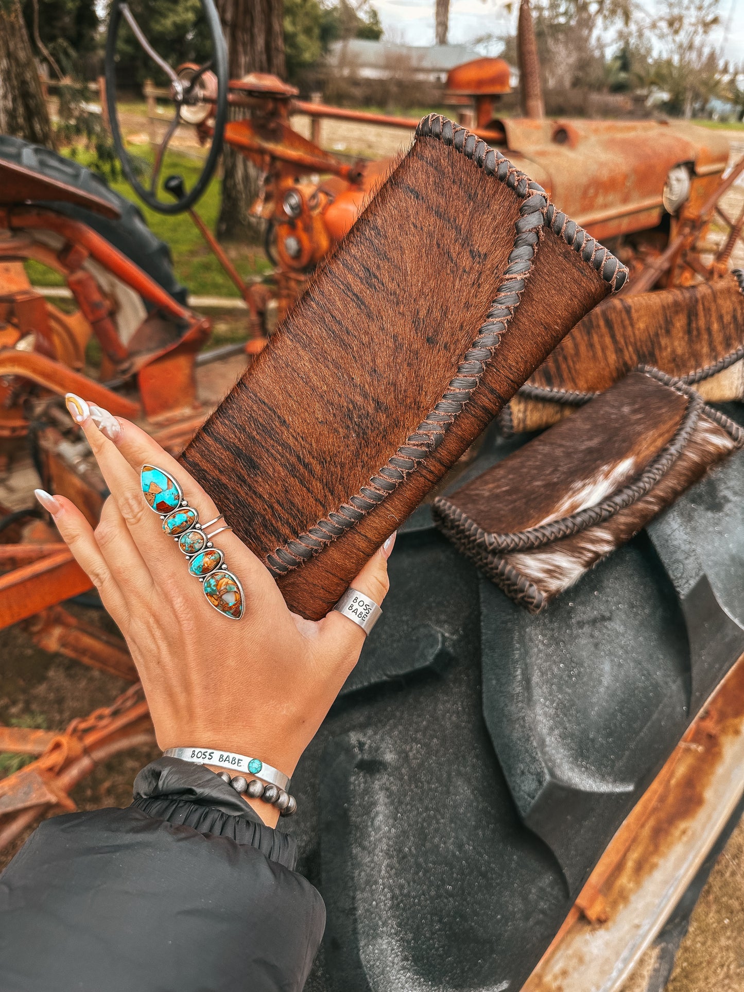 The Hazy Elva Wallet (Brown Leather) a Haute Southern Hyde By Beth Marie Exclusive