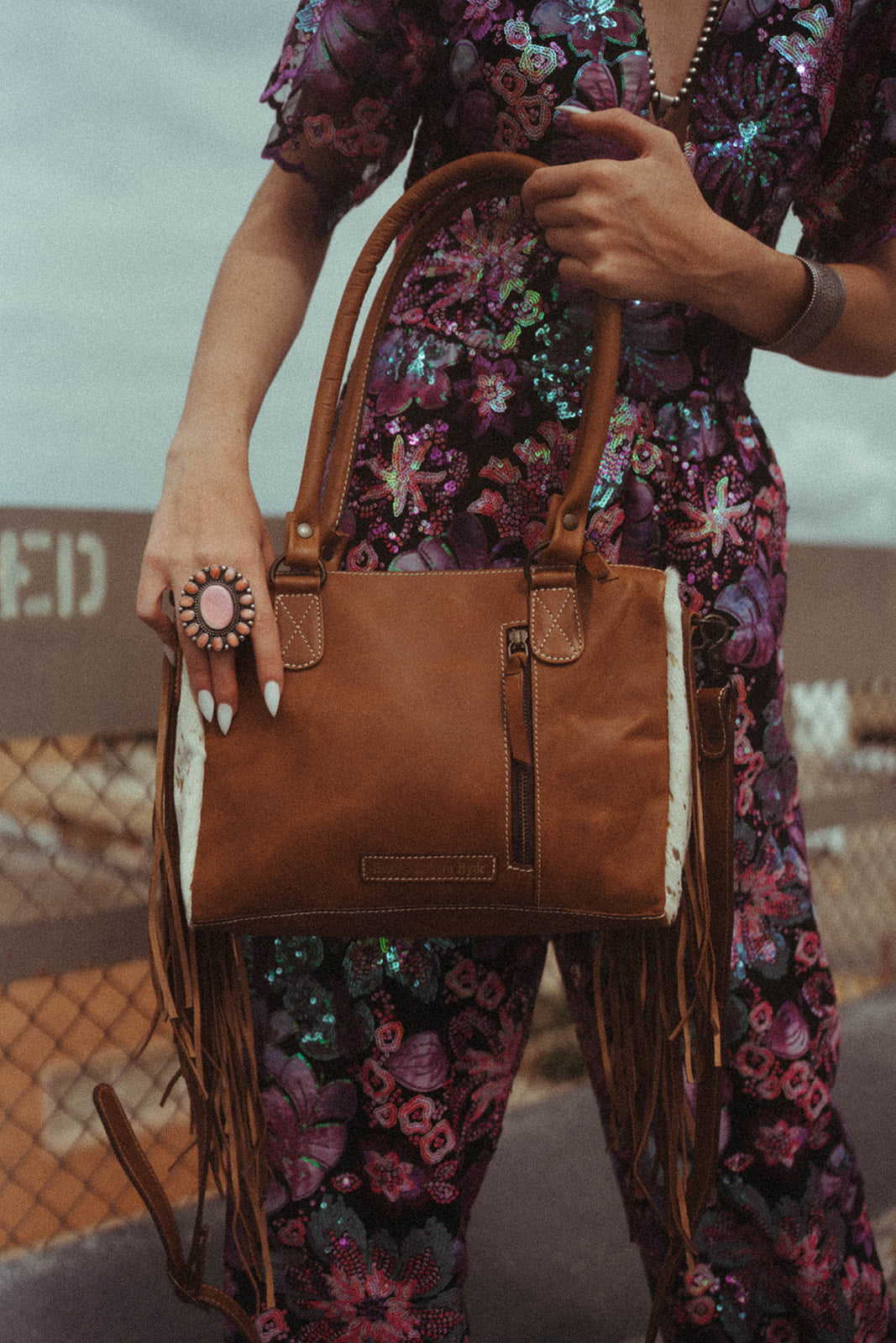 The Golden Baby Concealed Carry a Haute Southern Hyde by Beth Marie Exclusive Cowhide Purse