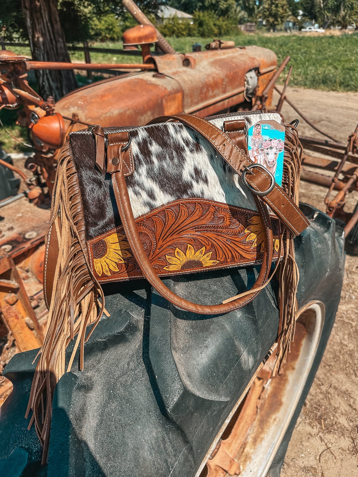 The Avery Cowhide Purse a Haute Southern Hyde by Beth Marie Exclusive