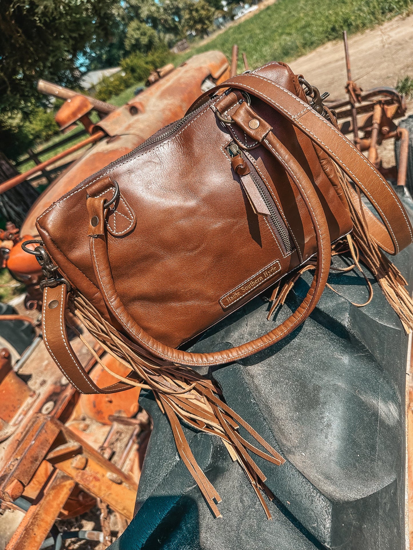 The Avery Cowhide Purse a Haute Southern Hyde by Beth Marie Exclusive